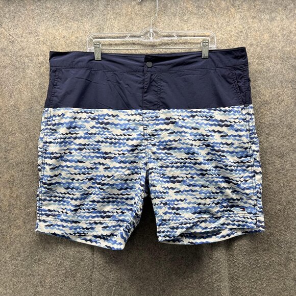 Tommy Hilfiger Other - Tommy Hilfiger Shorts Men XXL Blue Navy Swimwear Polyester Button Trunks 2XL